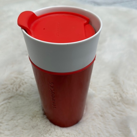 Starbucks Red Tumbler with White Lid - Picture 5 of 7